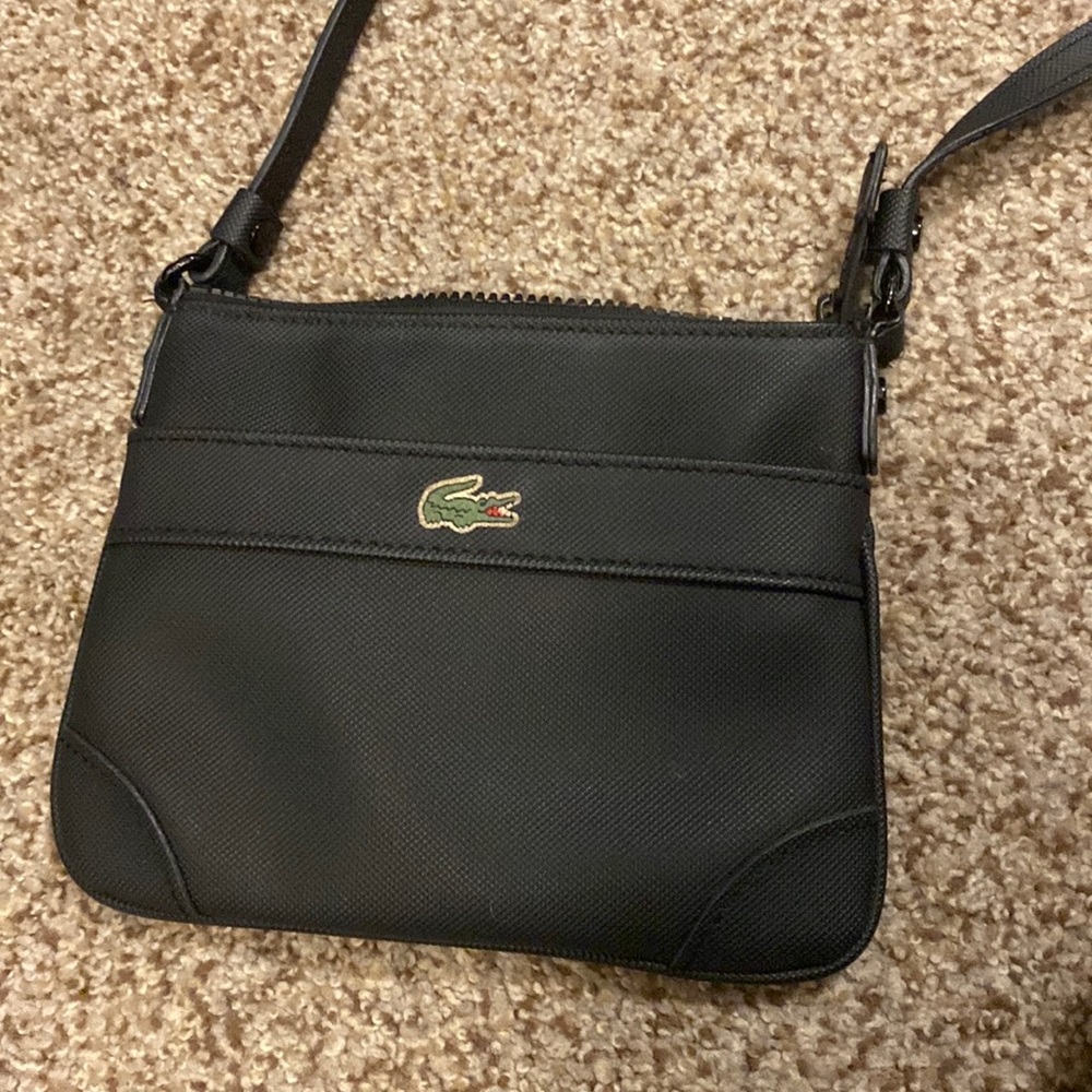 Lacoste navy blue crossbody bag